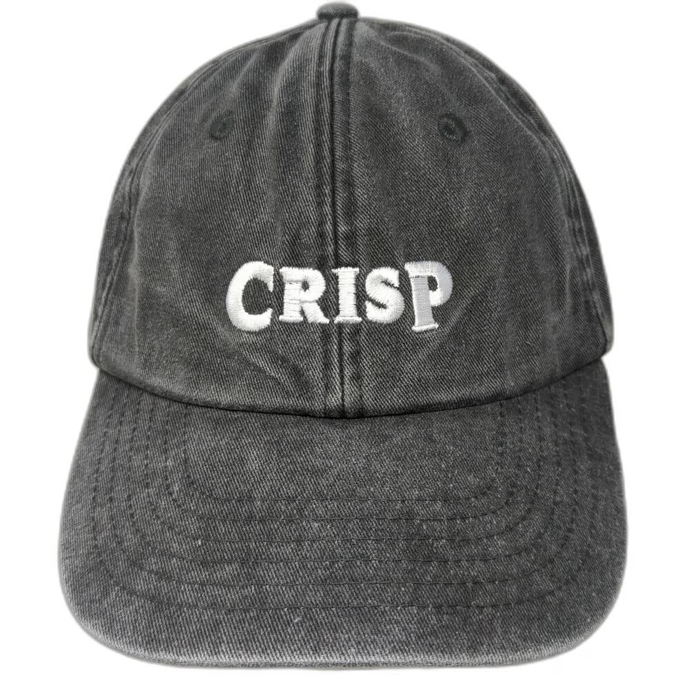 Beechfield Baseball Cap Gray OSFM Slideback Cotton Curved Brim Crisp Logo Hat